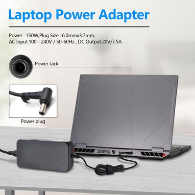 Cargador adaptador de CA de 150W 20V 7.5A para Asus ADP-150CH B A18-150P1A Rog G731GT FX505GT FX505DD FX505DT 53274327 - Img 123013705