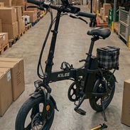 `Bicicleta Eléctrica Plegable 14" 500W 48V 12Ah — Con Cesta, Bocina y Faro 🚲⚡` - Img 55571657