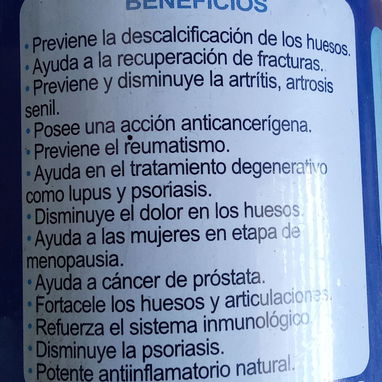 Cartílago de tiburón 100 cápsulas para la artritis, osteoporosis y antirreumatismo 6000cup - 2/3