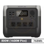 Estación de Energía Portátil EcoFlow RIVER 2 Pro 800W 768Wh, 800W - Pico 1600W, Carga Rápida y Batería LiFePO - Img 55278281