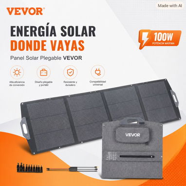 Paneles Solares Portátiles de 200W. Marca Dokio, Vevor y Holdwell. Paneles Solares Estaciones de Energia - 3/5