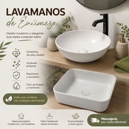 LAVAMANOS DE ENCIMERA REDONDO Y CUADRADO ✨🚿 (Y) 110 USD - Img 57214874