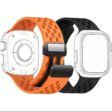 Manilla Magnética Transpirable para Apple Watch 42/44/45/49mm (negra) - Img 86098101