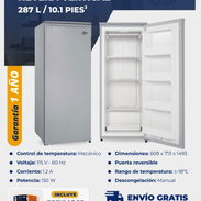 Nevera vertical de 10.1 pies, envío gratis, garantía de 1 año, con protector de voltaje, somos mipyme - Img 56424147