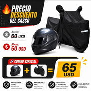 CAPA PARA MOTO + CASCO - Img 56011873