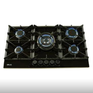Cocinas DRIJA con cristal templado negras con magneto 5 quemadores - Img 56374003