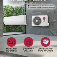 *SPLIT LG 1 TONELADA INVERTER* *TUBERIAS DE COBRE*   *220v* *PRECIO 420 USD   *GARANTÍA UN MES*📄 *M - Img 57847752
