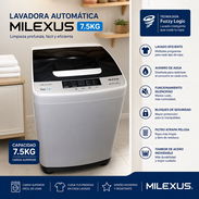 🧺 LAVADORA AUTOMÁTICA MILEXUS 7.5KG - Img 55463435