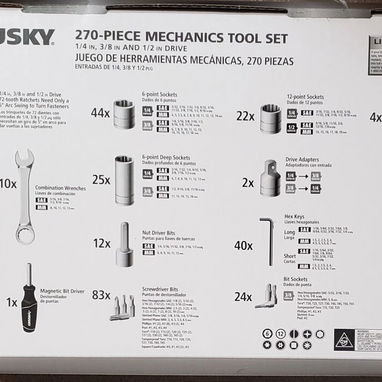 Husky 270 piezas caja de herramientas new - Img 121921351