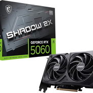 Sellada 360usd MSI - Tarjeta gráfica Gaming RTX 5060 8G Shadow 2X OC (8GB GDDR7, 128-bit, Rendimiento extremo: 2535 MHz, - Img 56773673