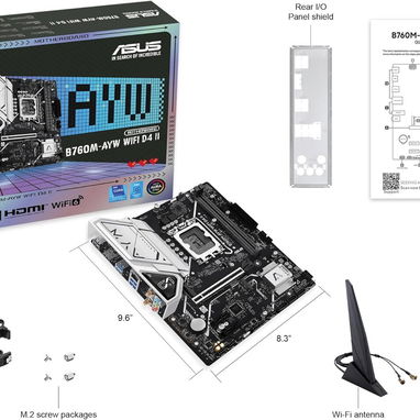 kit asus b760m-ayw wifi d4II+core i3+8 gb new 52815418 - Img 122851663