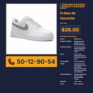 TENIS NIKE AIR FORCE BLANCO Y PLATEADO VPT# -0146 - Img 56244017