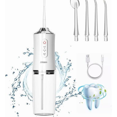 Irrigador Bucal Portátil Limpiador Dientes Eléctrico Con3 Modos & Ipx7 Impermeable recargable capacidad 200ml 54321470 - Img 96352766
