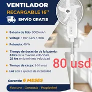 VENTILADOR RECARGABLE EKO 16" 🔋 - Img 56375810