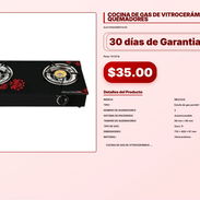 COCINA DE GAS DE VITROCERÁMICA 2 QUEMADORES . - Img 57101830