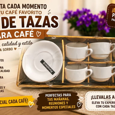 Juego de tazas para café y té - Img 122576208