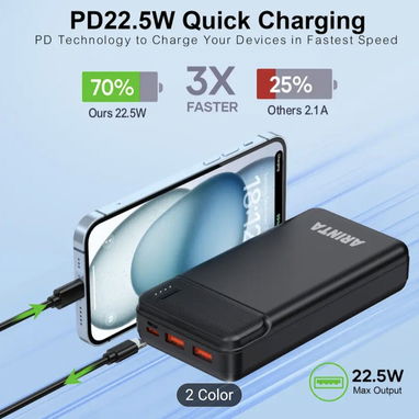 Power bank Arinta 20000mAh PD22.5W - Img 122665990