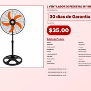 VENTILADOR DE PEDESTAL 18" MILEXUS . - Img 57104710