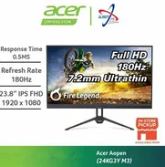 210USD AOPEN FREE LEGEND 24KG3- M3BIP 180HZ 24” Fire Legend Gaming, Full HD, 180Hz, IPS - Img 50514375