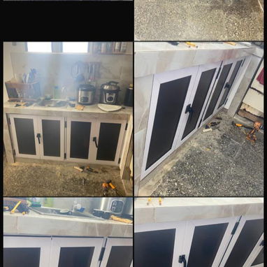 ☎️ 58437342. Realizamos todo tipos de trabajo de marqueteria de aluminio  🛡Puertas de aluminio con cristal y melamina - Img 115017630