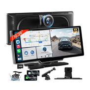Pantalla CarPlay Inalámbrica TECXERLLON 10.26” – Cámara 4K Frontal, Cámara de Reversa 1080P - Img 55796828