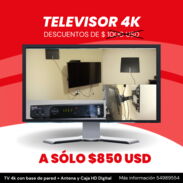 Se vende TV 4k Samsung con base de pared y caja HD + Antena - Img 45392428