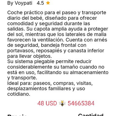 Cochecito de bebé - 3/4