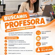 SE BUSCA PERSONAL PROFESIONAL PARA SER PROFESORA,2VECES A LA SEMANA Y MUY BUEN SALARIO - Img 57678424