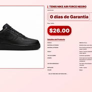 TENIS NIKE AIR FORCE NEGRO . - Img 57104468