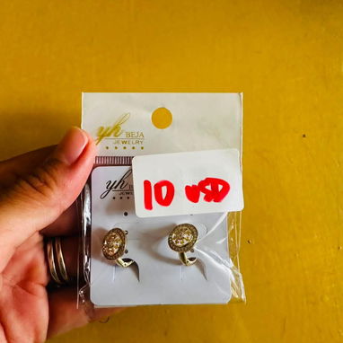 Aretes laminado en oro 14 - 5/10