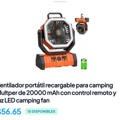 Ventiladores recargables por menos de 55usd 😁 - Img 126412870