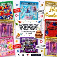 Para fiestas y cumpleaños Set Decorativos con muchos personajes preferidos. Más de 60 piezas en un solo set. 📞56249037 - Img 54391817