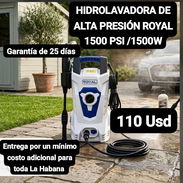 HIDROLAVADORA DE ALTA PRESIÓN ROYAL 1500 PSI/1500W, Garantía de 25 días, Entrega por un mínimo costo adicional Habana - Img 55603446