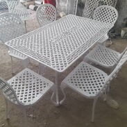 Mesas de 6 sillas para exteriores ofrecemos servicio de entregas gratis en toda la Habana - Img 45553536