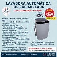Lavadora automática milexus 8kg - Img 55523623