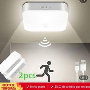 Lámpara cuadrada recargable con sensor de movimiento - Img 57276326