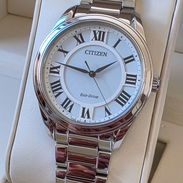 EM0970-53A citizen eco drive mujer classic arezzo cristal de zafiro y esfera blanco en contraste con números romanos - Img 54232920