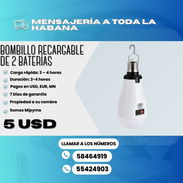BOMBILLO RECARGABLE DOS BATERIAS - Img 56450947