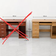Buro mesa de estudio 120 cm ancho 60cm prof 72cm altura 180 usd - Img 58058262