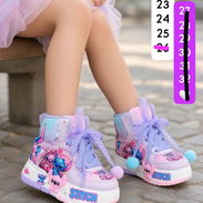 TENIS PARA NIÑ@S*BOTICAS LILA STITCH ANGEL🎀* 🌟 Alumbra - Img 56987142