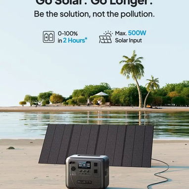 Estación de Energía Bluetti AC70 768 Wh de capacidad, 1000W potencia de salida Precio $580 USD Transporte Adicional - 3/4