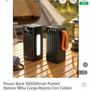 🔋 Power Bank 100 000 mAh 180W Carga Rápida con Cables Integrados, Luz LED y 8 Salidas | Domicilio Incluido 🔋 - Img 58102676