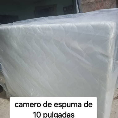💥Camas de tubo cameras ,Colchones, Camas tapizadas y Juegos de cuarto con su cómoda - Img 122604050