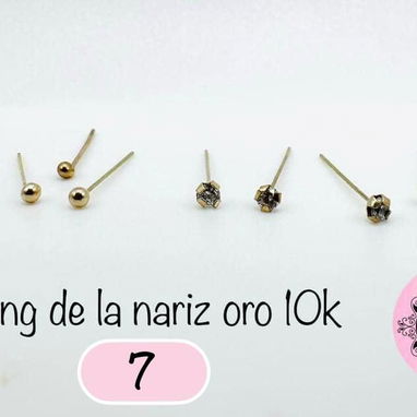 Oro y Plata. Piercings para nariz. LM joyería. Precios en cada foto. Mensajería disponible - 2/4