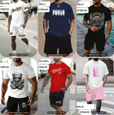 Ropa de hombre/conjuntos de hombre/pullover y short - Img 94220395