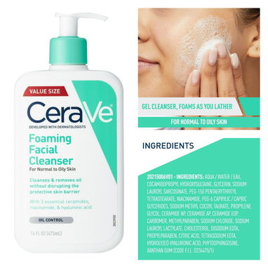 Limpiadores, hidratantes y lociones Cerave de 16oz todos sellados - Img 101983264