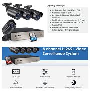 Sistema de cámaras Zosi 4 cámaras y de 8 cámaras nuevos en su caja con sus accesorios, disco de 1TB - Img 45594757