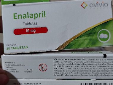 Enalapril de 10 mg, caja con 30 tabletas, es mexicano - Img main-image-44575383