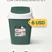 CESTO PLÁSTICO CON TAPA BASCULANTE 12 L - Img 57823194