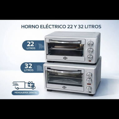 Horno eléctrico de 22,32 y 45 litros - Img 123785250